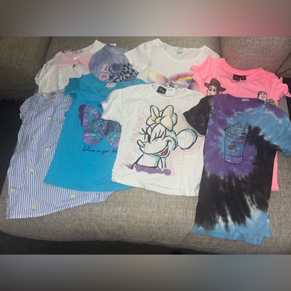Lot of 12 tshirts for girls size 6/7 - Picture 2 of 3